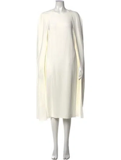 Pre-owned Stella Mccartney Crew Neck Midi Length Dress W/ Tags In Neutral