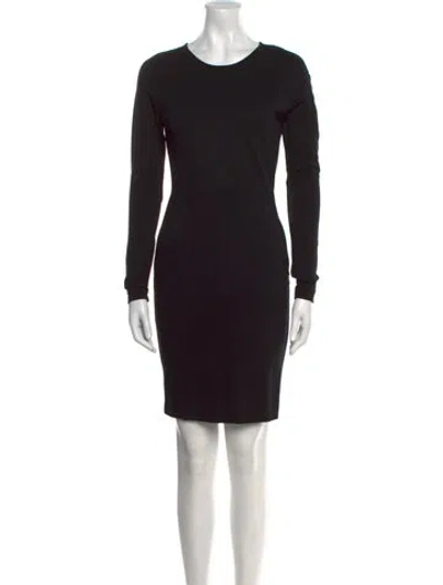 Pre-owned Stella Mccartney Crew Neck Mini Dress In Black