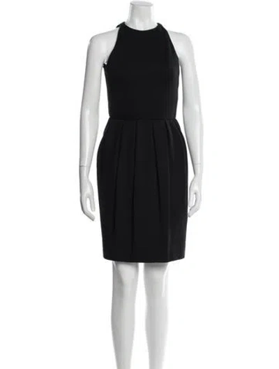 Pre-owned Stella Mccartney Crew Neck Mini Dress In Black