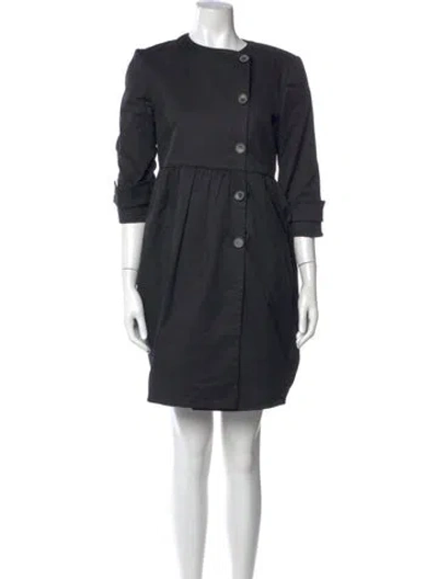 Pre-owned Stella Mccartney Crew Neck Mini Dress In Black