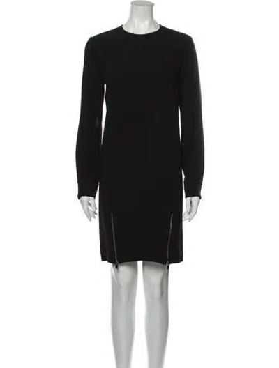 Pre-owned Stella Mccartney Crew Neck Mini Dress In Black
