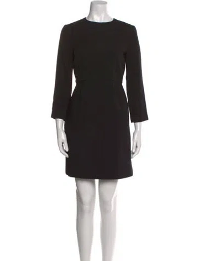 Pre-owned Stella Mccartney Crew Neck Mini Dress In Black