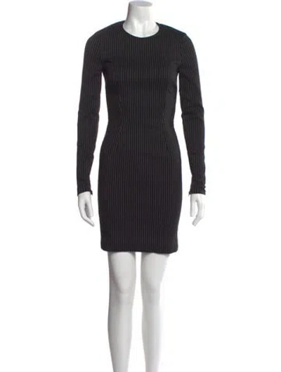Pre-owned Stella Mccartney Crew Neck Mini Dress In Black