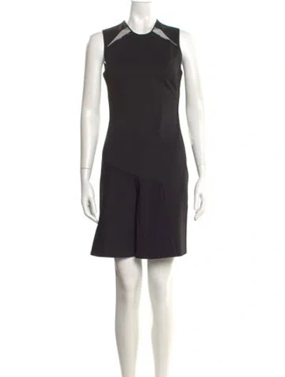 Pre-owned Stella Mccartney Crew Neck Mini Dress In Black