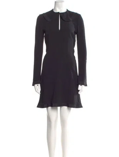 Pre-owned Stella Mccartney Crew Neck Mini Dress In Black
