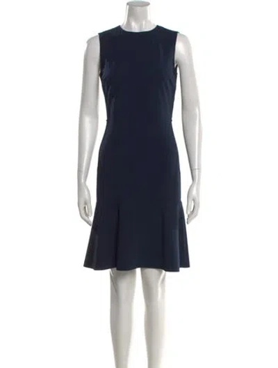 Pre-owned Stella Mccartney Crew Neck Mini Dress In Black