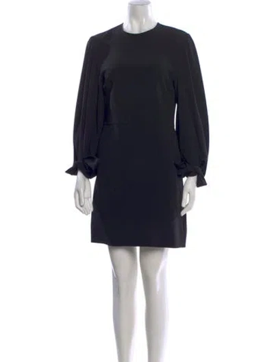 Pre-owned Stella Mccartney Crew Neck Mini Dress In Black