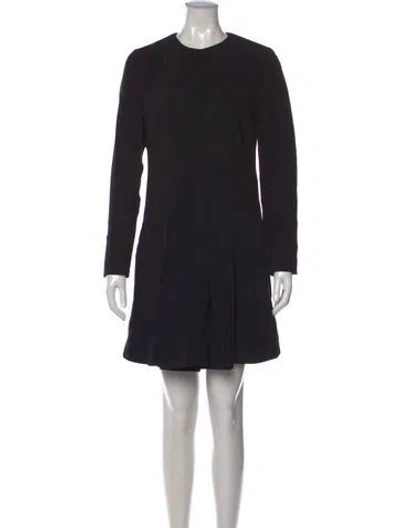 Pre-owned Stella Mccartney Crew Neck Mini Dress In Black