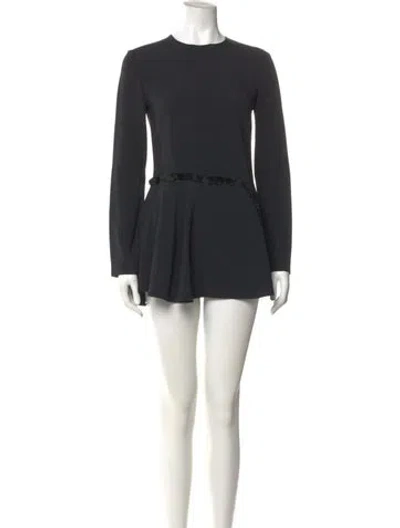Pre-owned Stella Mccartney Crew Neck Mini Dress In Blue