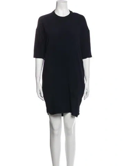 Pre-owned Stella Mccartney Crew Neck Mini Dress In Blue