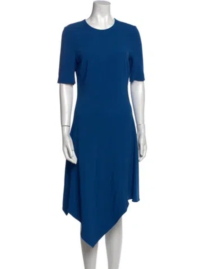 Pre-owned Stella Mccartney Crew Neck Mini Dress In Blue