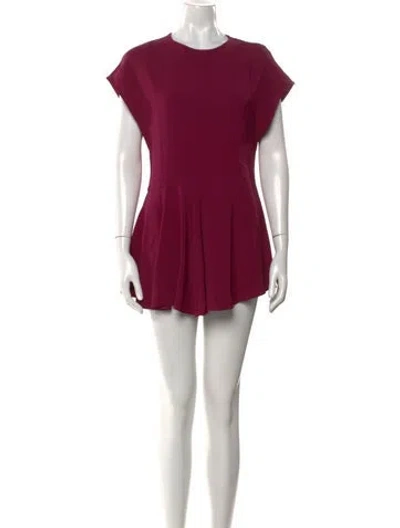 Pre-owned Stella Mccartney Crew Neck Mini Dress In Pink