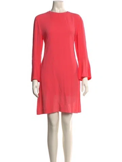 Pre-owned Stella Mccartney Crew Neck Mini Dress In Pink