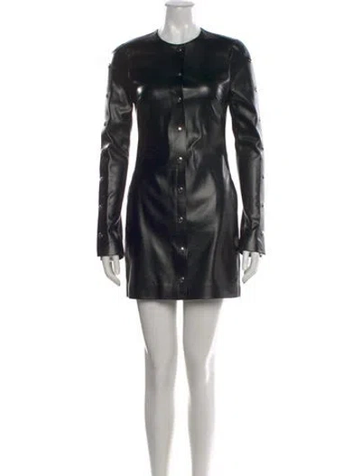 Pre-owned Stella Mccartney Crew Neck Mini Dress W/ Tags In Black