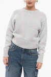 Stella Mccartney Crew Neck Sequined Wool Sweater With Back Cut-out