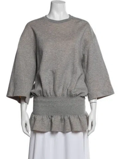 Pre-owned Stella Mccartney Crew Neck Short Sleeve Sweatshirt In Gray