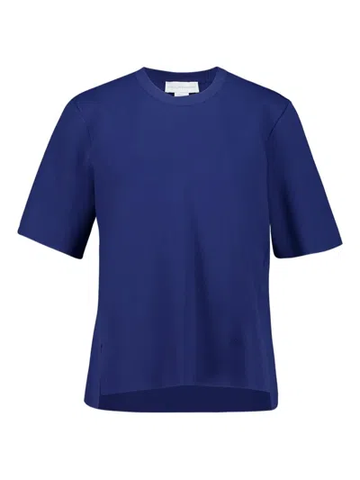 Stella Mccartney Crew-neck Short-sleeve T-shirt In Blue