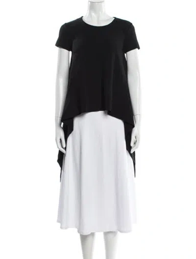 Pre-owned Stella Mccartney Crew Neck Short Sleeve Top In Black