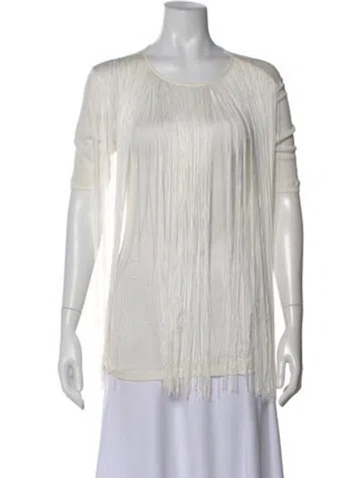 Pre-owned Stella Mccartney Crew Neck Short Sleeve Top In Neutral