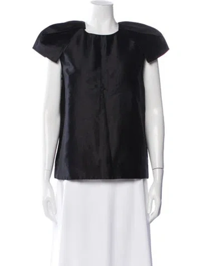 Pre-owned Stella Mccartney Crew Neck Short Sleeve Top W/ Tags In Black