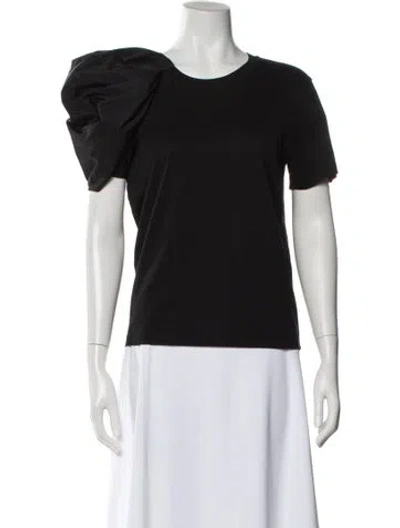 Pre-owned Stella Mccartney Crew Neck Short Sleeve T-shirt In Black