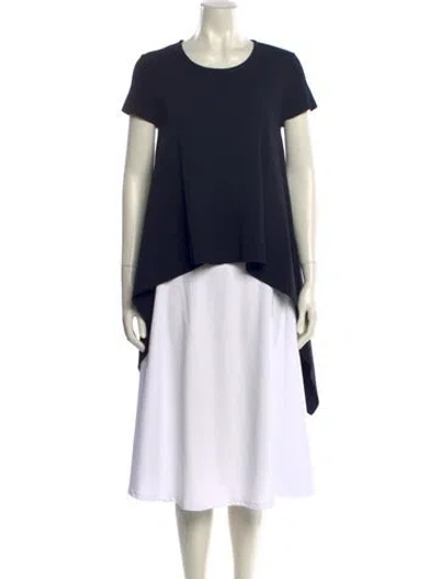 Pre-owned Stella Mccartney Crew Neck Short Sleeve T-shirt In Blue