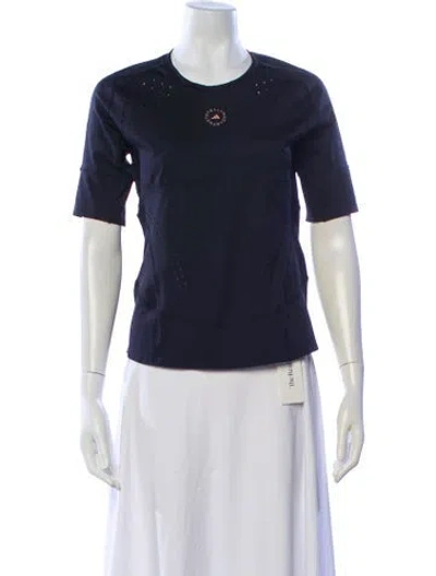 Pre-owned Stella Mccartney Crew Neck Short Sleeve T-shirt In Blue