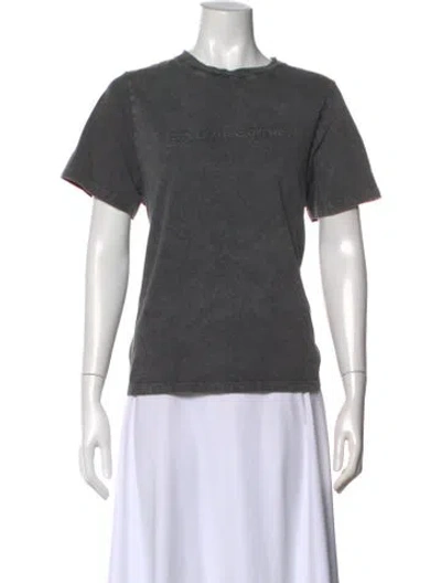Pre-owned Stella Mccartney Crew Neck Short Sleeve T-shirt In Gray