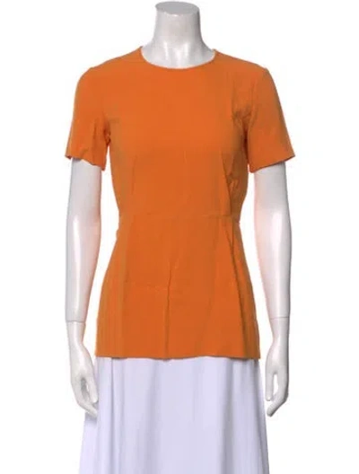 Pre-owned Stella Mccartney Crew Neck Short Sleeve T-shirt In Orange