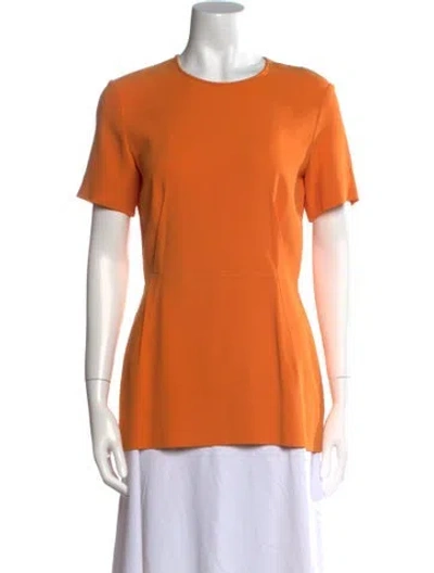 Pre-owned Stella Mccartney Crew Neck Short Sleeve T-shirt In Orange
