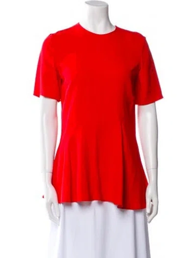 Pre-owned Stella Mccartney Crew Neck Short Sleeve T-shirt In Red