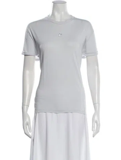 Pre-owned Stella Mccartney Crew Neck Short Sleeve T-shirt In White