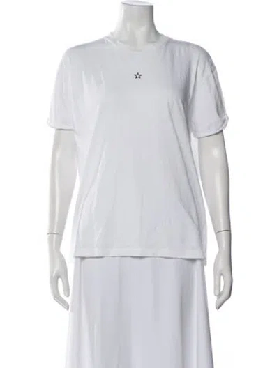 Pre-owned Stella Mccartney Crew Neck Short Sleeve T-shirt In White