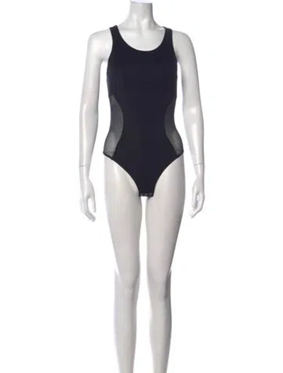 Pre-owned Stella Mccartney Crew Neck Sleeveless Bodysuit In Blue