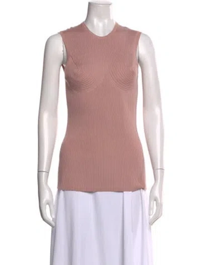 Pre-owned Stella Mccartney Crew Neck Sleeveless Crop Top W/ Tags In Pink