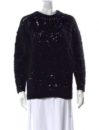 Pre-owned Stella Mccartney Crew Neck Sweater In Black