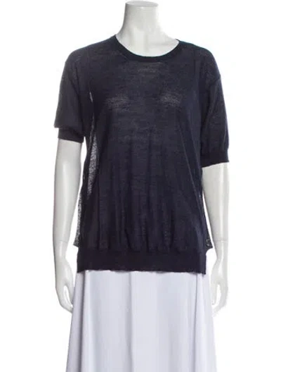 Pre-owned Stella Mccartney Crew Neck Sweater In Blue
