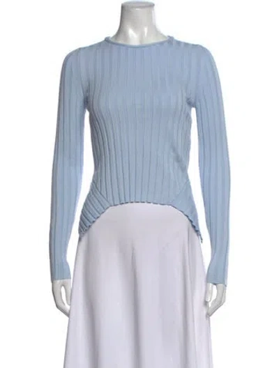 Pre-owned Stella Mccartney Crew Neck Sweater In Blue