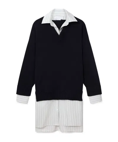 STELLA MCCARTNEY CREW-NECK SWEATER SHIRT MIDI DRESS