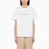 Stella Mccartney Stella Mc Cartney White Crew Neck T Shirt With Logo In White
