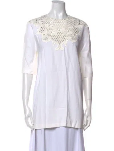 Pre-owned Stella Mccartney Crew Neck Three-quarter Sleeve Tunic In Neutral