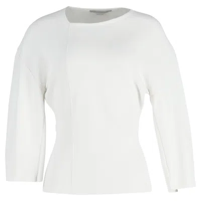 Stella Mccartney Crew Neck Top In White Cotton