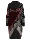 Stella Mccartney Wool Coat In Multicolour
