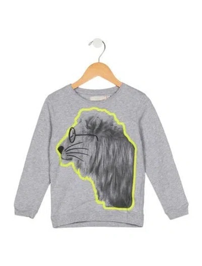Pre-owned Stella Mccartney Babies' Crewneck Graphic Sweatshirt In Gray
