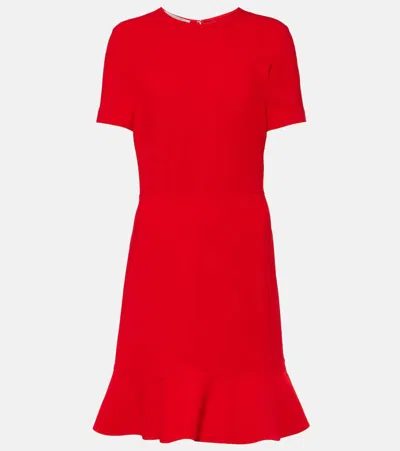 Stella Mccartney Crewneck Minidress In Red