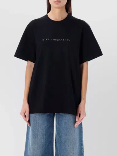 STELLA MCCARTNEY CREWNECK RHINESTONE SHORT SLEEVE T-SHIRT