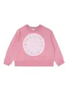 Stella Mccartney Crewneck Sweatshirt With Print  In Pink