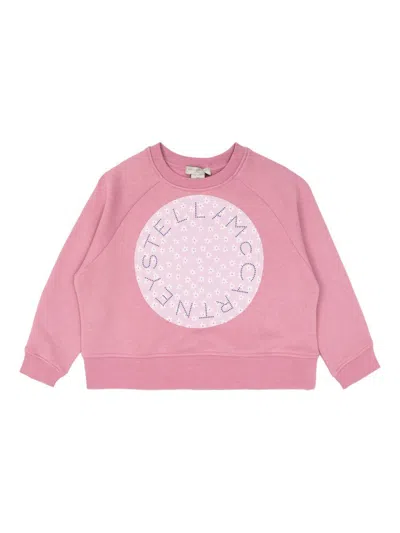 Stella Mccartney Kids' Crewneck Sweatshirt With Print  In Pink