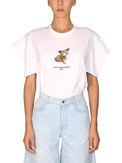 Stella Mccartney Crewneck T-shirt In White