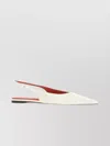 Stella Mccartney Elsa Croc-effect Vegan Leather Slingback Flats